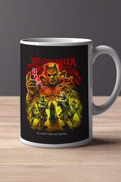 Halloween Wishmaster 11oz Mug | Horror Film Poster Design | Spooky Coffee Cup | Scary Movie Lover Gift