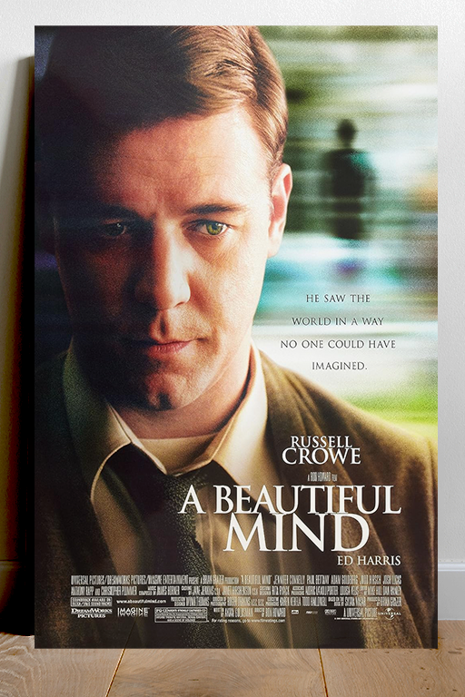 A Beautiful Mind Russell Crowe Gloss Poster | Film Memorabilia | Movie Art Decor