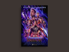 Avengers Endgame Canvas Print | Film | Home Wall Decor | Superhero Art | Captain America | Iron Man | Thor | Black Widow