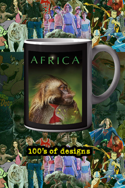 Africa 11oz Mug featuring [Lead Actor's Name] | TV Show Merchandise | Africa Design Mug | Unique Gift for TV Show Fans