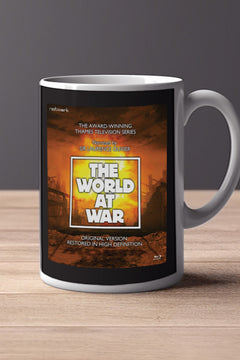 The World at War 11oz Mug featuring Laurence Olivier | TV Show Design for Collectors and Fans