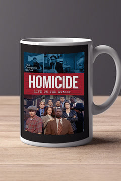 Homicide 11oz Mug | Detective Frank Pembleton | TV Show Memorabilia ~ Homicide Design ~ Peterrieservoir Dogs, Law and Order, True Detective,murder,crime	scene,thriller,detective Showmuertos