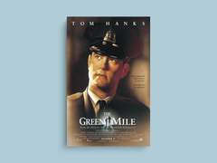 The Green Mile Canvas Print featuring Tom Hanks | Green Mile Film Art | Vintage Movie Poster | Classic Cinema Décor