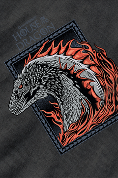 House of The Dragon Flaming Dragon Emblem T-shirt | Game of Thrones Inspired Tee | House of The Dragon Apparel | Dragon Logo Shirt | Fire and Dragon Tee | Game of Thrones Fan Gift | Dragon Symbol Top