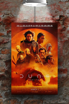 Dune Part 2 | Timothée Chalamet | Zendaya | Premium Gloss Poster | Film Design