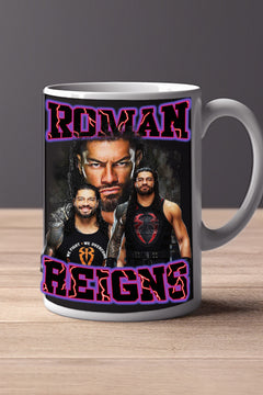 Roman Reigns 11oz Mug | Pro Wrestling | WWE Superstar | Unique Design | Collectible Item
