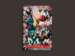 One Punch Man Canvas Print | Saitama Design | Anime Wall Art Decor | Unique Gift | Gift for Anime Lovers | One Punch Man Merchandise