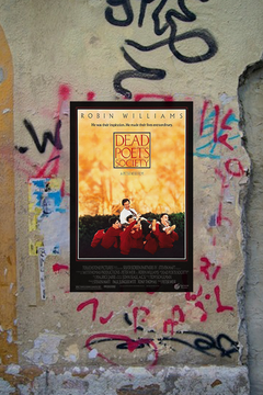 Dead Poets Society Robin Williams Gloss Poster | Film Memorabilia Home Decor | Classic Movie Wall Art | Vintage Cinema Print | Gift for Movie Buffs