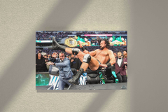 Wrestlemania 40 Canvas Print | CM Punk Drew McIntyre Wrestlemania 2025 Design | Wrestling Art Decor | WWE Fans Gift | Home & Office Wall Art