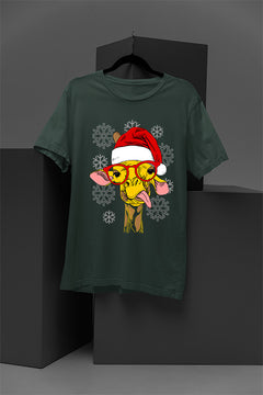 UGLY Goofy Giraffe in Santa Hat | Retro Christmas Ugly Design | Vintage 90