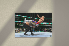 Wrestlemania 40 Canvas Print | Roman Reigns | Cody Rhodes | Power Bomb Design