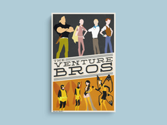 The Venture Bros Canvas Print | Pop Art Design | Cartoon Network | Brock Samson | TV Show Fan Art