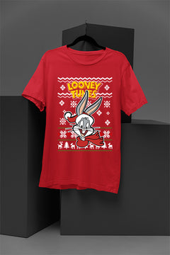 ULGY Bugs Bunny Retro Looney Tunes Christmas T-Shirt | Vintage Bugs Bunny | 90s