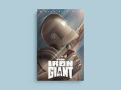 The Iron Giant Canvas Print Hogarth Hughes | Film Decor Wall Art Poster | Movie Memorabilia | Home Theater Room Decoration