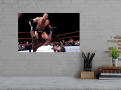 WWE Attitude Era Premium Gloss Poster | The Rock V Mankind Clash | Iconic WWE Attitude Era Image | High-Quality Print | Collectible Wrestling Art | Shopify & Etsy Optimized