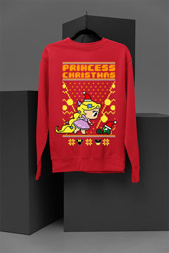 UGLY Christmas Princess | Retro Ugly Christmas Sweater | Vintage Christmas Princess Sweatshirt | Nost