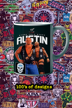 STONE COLD STEVE AUSTIN 11oz Mug Pro Wrestling | Wrestling Legend Steve Austin Mug