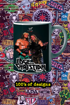 EDGE AND CHRISTIAN 11oz Mug | Pro Wrestling Logo Ceramic Cup | Wrestling Fan Gift