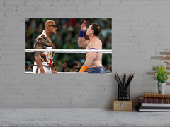 Wrestlemania 40 Poster John Cena And The Rock You Can't See Me Gloss Print | Wrestling Art Decor | Wrestlemania 40 Memorabilia | Gift for WWE Fans