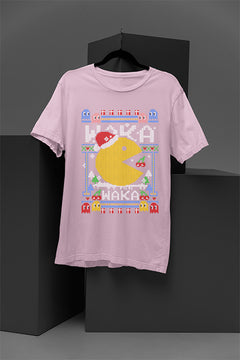 UGLY Retro Pacman Christmas T-Shirt | Vintage Arcade Gaming | Festive Ugly Design |