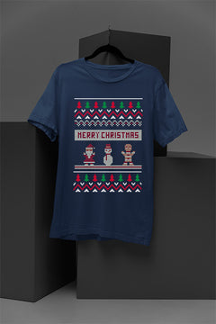 UGLY Retro Holiday Trio | Vintage Santa Snowman Gingerbread Man Christmas Tee