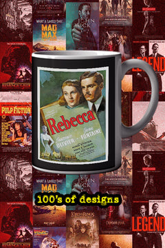 Rebecca 11oz Mug | Film Memorabilia | Hollywood Icon | Vintage Design