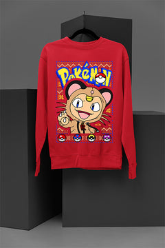 UGLY Meowth Monstrosity | Christmas Ugly Design | Team Rocket Cat | Retro