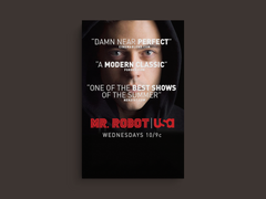 Mr. Robot Canvas Print | Rami Malek | TV Show Wall Art Poster DecordrFc