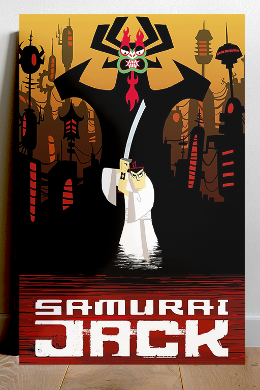 Samurai Jack Poster featuring the Legendary Samurai | Premium Gloss Design | TV Show Art Print