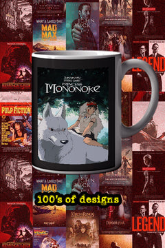 Princess Mononoke 11oz Mug | Film Memorabilia | Princess Mononoke Design | Ashitaka Mug