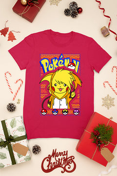 KIDS UGLY Pikachu Christmas Sweater | Pokemon Holiday Cheer | Retro Style | Kids Winter Fashion
