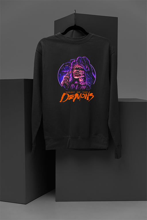 Horror | Night of the Demons Cozy Pullover Sweatshirt | Creepy Comfort | Warmth for Halloween