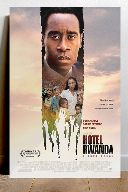 Hotel Rwanda Gloss Poster | Don Cheadle Wall Art | Film Memorabilia | Movie Poster Print