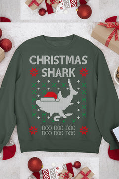 UGLY Christmas Shark: Jaws of Festive Fun | Killer Claus Collection | Holiday Havoc Sweat