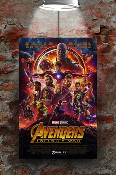 Avengers Infinity War Poster | Premium Gloss Design featuring Robert Downey Jr. | Film Memorabilia | Wall Art for Movie Fans