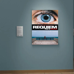 Requiem for a Dream Canvas Print | Film Poster Artwork | Jennifer Connelly and Jared Leto Art | Movie Memorabilia Wall Decor