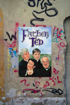 Father Ted Dermot Morgan Premium Gloss Poster | Irish Comedy TV Show | Ted Crilly Design | Skeletal Nuns | Unique Pop Art Poster