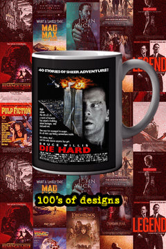 Die Hard 11oz Mug - Bruce Willis | Film Memorabilia | Coffee Cup Gift | Movie Collectible | Unique Design