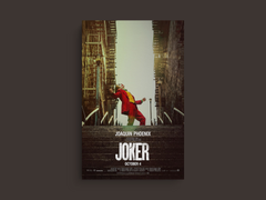 Joker Canvas Print | Film Art Design | Joaquin Phoenix Poster