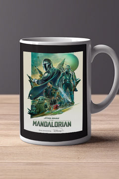 The Mandalorian 11oz Mug | Pedro Pascal TV Show Poster Design