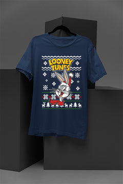 UGLY Retro Bugs Bunny Christmas T-Shirt | Looney Tunes Graphic Tee | Vintage Looney T