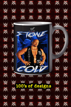 STONE COLD STEVE AUSTIN 11oz Mug Pro Wrestling Collectible Steve Austin | Vintage Retro Gift Merchandise