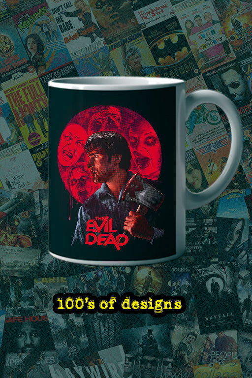 Halloween The Evil Dead Movie Poster 11oz Mug | Horror Film Fan Gift | Vintage Horror Movie Mug | Evil Dead Design Cup