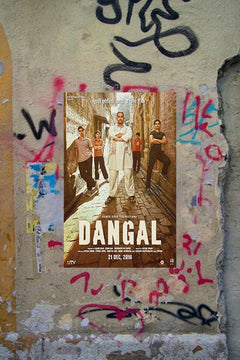 Dangal Aamir Khan Poster | Bollywood Movie Art Print | Glossy Wall Decor | Inspirational Cinema Artwork | Wrestling Film Design | Indian Film Memorabilia | Gift for Movie Lovers | Home Office Decoration