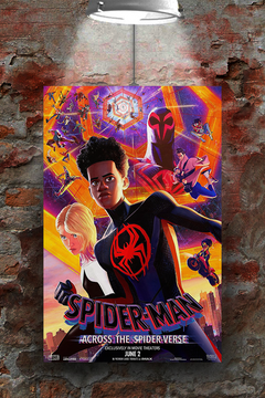 Spiderman Across The Spider-Verse - Miles Morales Premium Gloss Poster | Film Memorabilia | Spiderman Across The Spider-Verse Design | Unique Wall Art