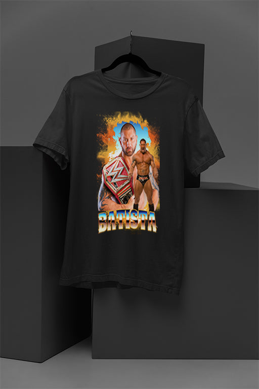 Batista | WWE Iconic Superstar | Evolution Era | Wrestling Legend T-shirt