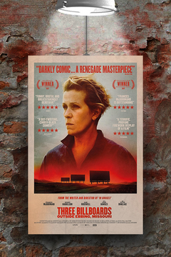 Three Billboards Outside Ebbing, Missouri Frances McDormand Poster | Film Fan Art Print | Three Billboards Design | Movie Memorabilia's Etsy Art Print