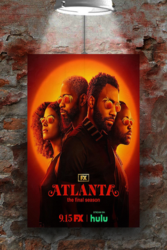 Atlanta paper poster Donald Glover | TV show wall art | Premium Gloss print | Atlanta series fan poster | Paper decor for home | Unique Atlanta design | Hip TV show memorabilia