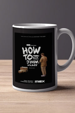 How to with John Wilson 11oz Mug | TV Show Poster Design | Unique Gift | Entertainment | Coffee Cup