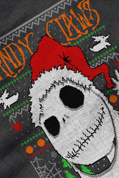 UGLY Nightmare Before Christmas Sandy Claws Jack | Vintage Christmas Ugly Design | Retro Holiday Apparel |